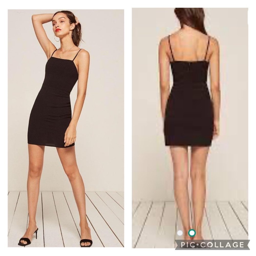 Reformation Square Neckline Adjustable Spaghetti … - image 1